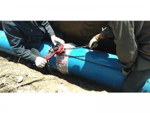 高性能PVC-UH管材施工現場