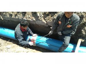 高性能PVC-UH管材施工現場