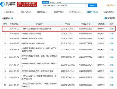 作業(yè)幫申請作文自動(dòng)批改專利 六維評分技術(shù)引領(lǐng)教育軟件新變革